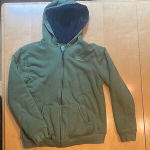 Vineyard Vines kids boys sherpa lined fleece hoodie jacket.